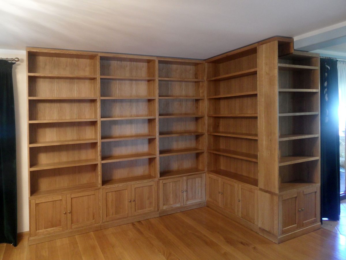 Biblioteka z litego drewna na zamwienie 19